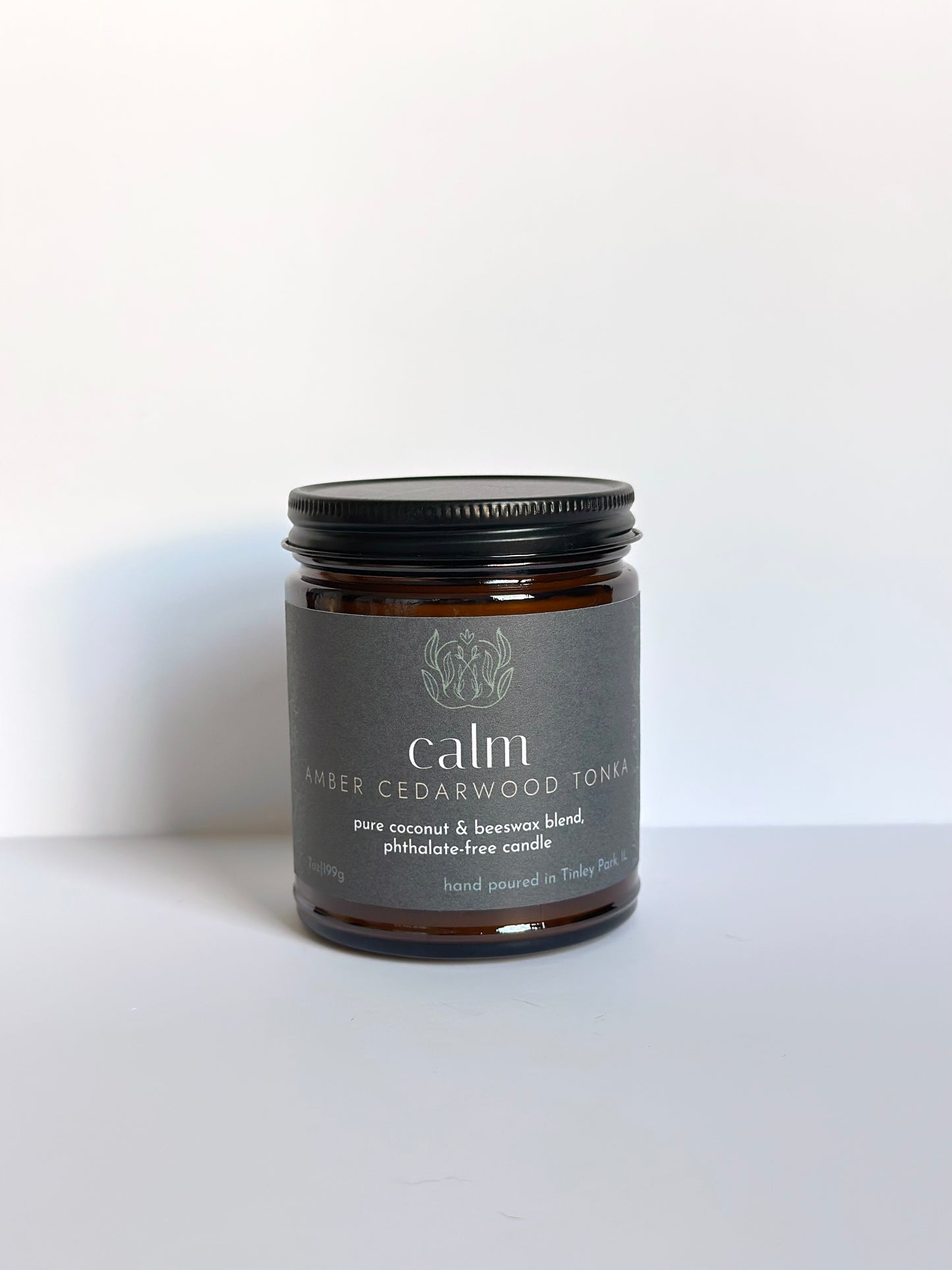 calm | coconut beeswax candle