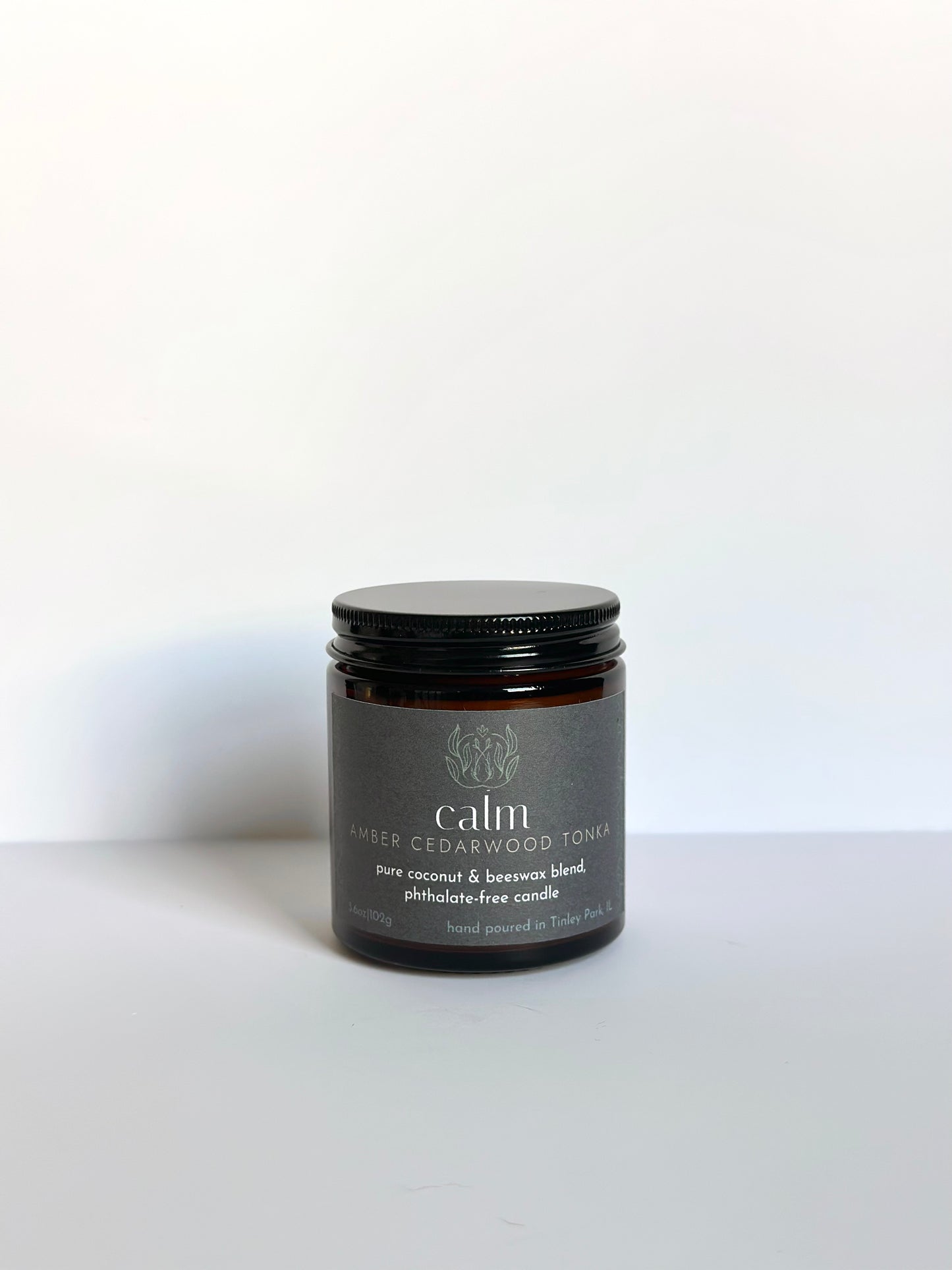 calm | coconut beeswax candle