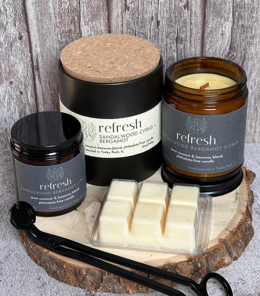 refresh | coconut beeswax candle