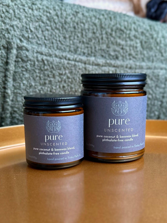 pure | coconut beeswax candle