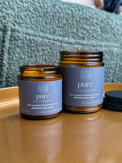 pure | coconut beeswax candle