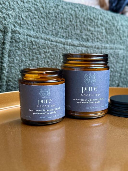 pure | coconut beeswax candle