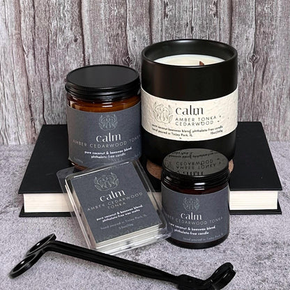 calm | coconut beeswax candle