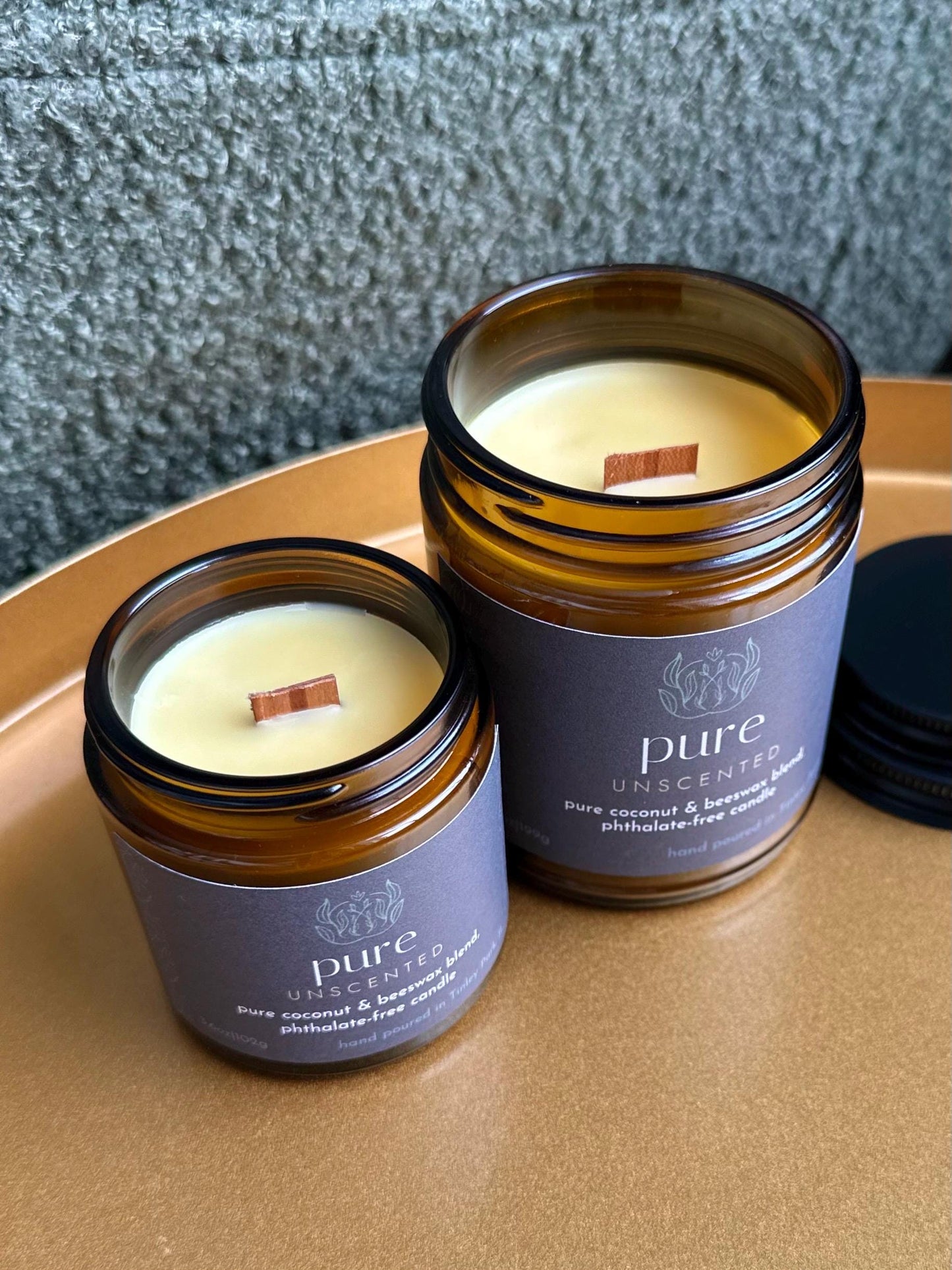 pure | coconut beeswax candle