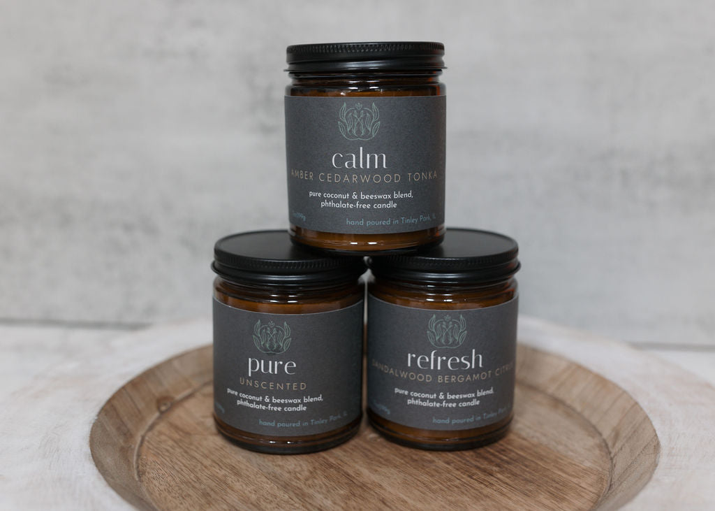 pure | coconut beeswax candle