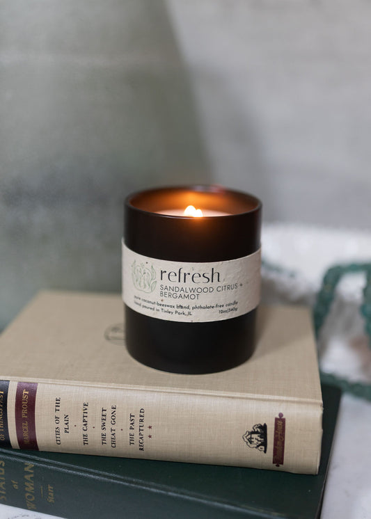 refresh | coconut beeswax candle