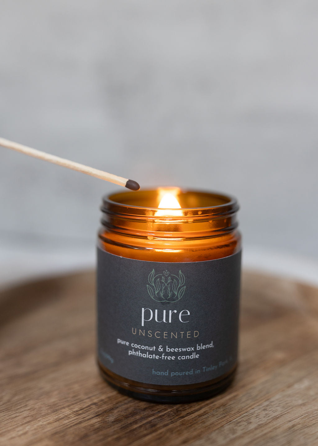 pure | coconut beeswax candle
