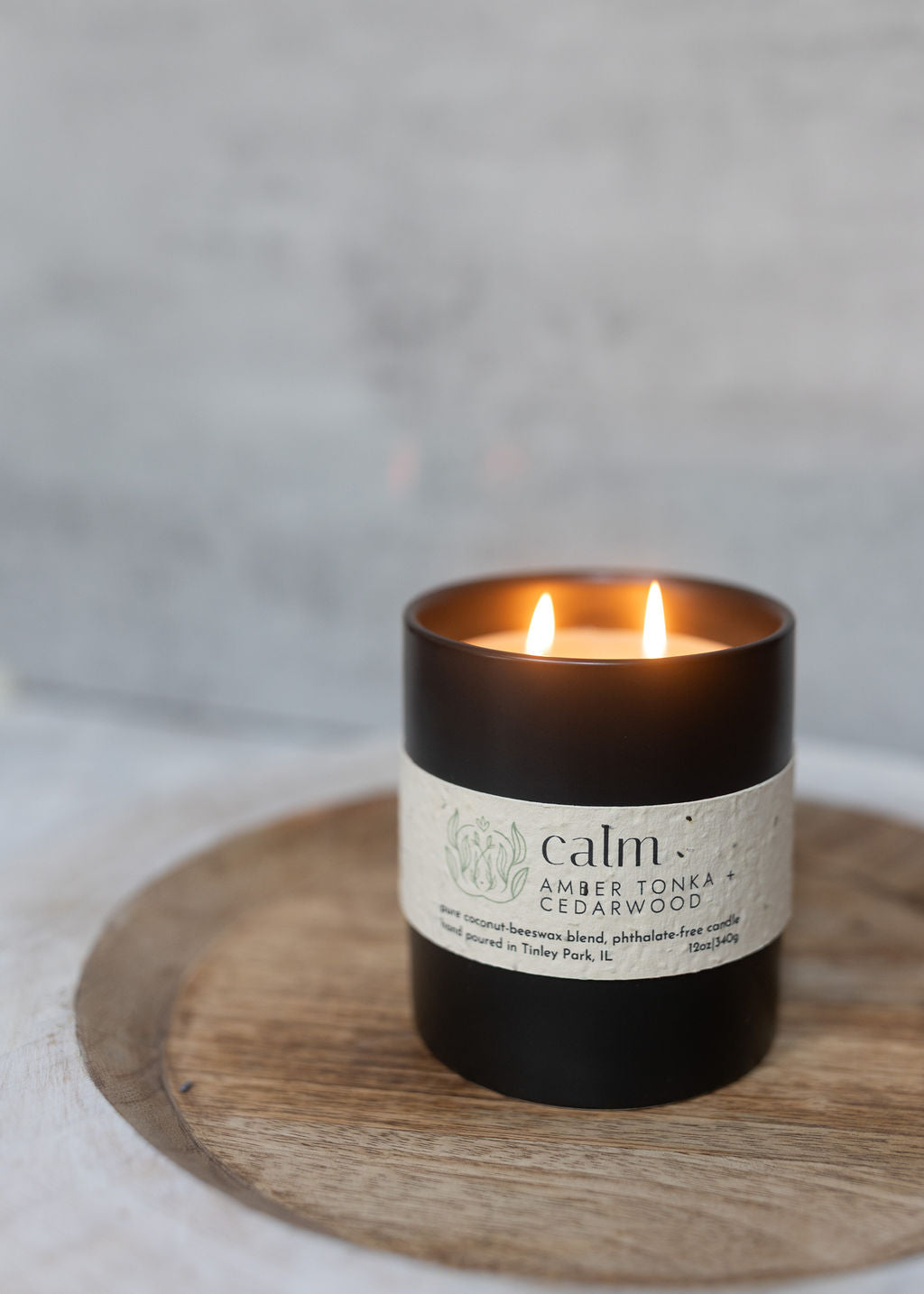 calm | coconut beeswax candle
